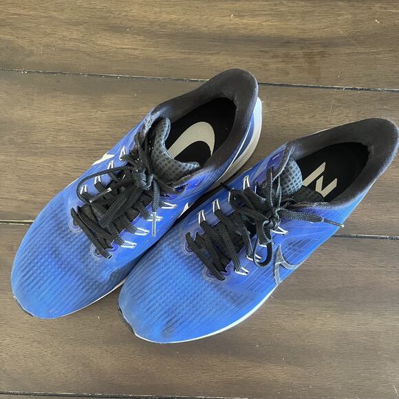 Nike Air Zoom Pegasus 39 Racer  Size 9.5 BlueWhite Running Walking ComfortDH4071 - Picture 3 of 5